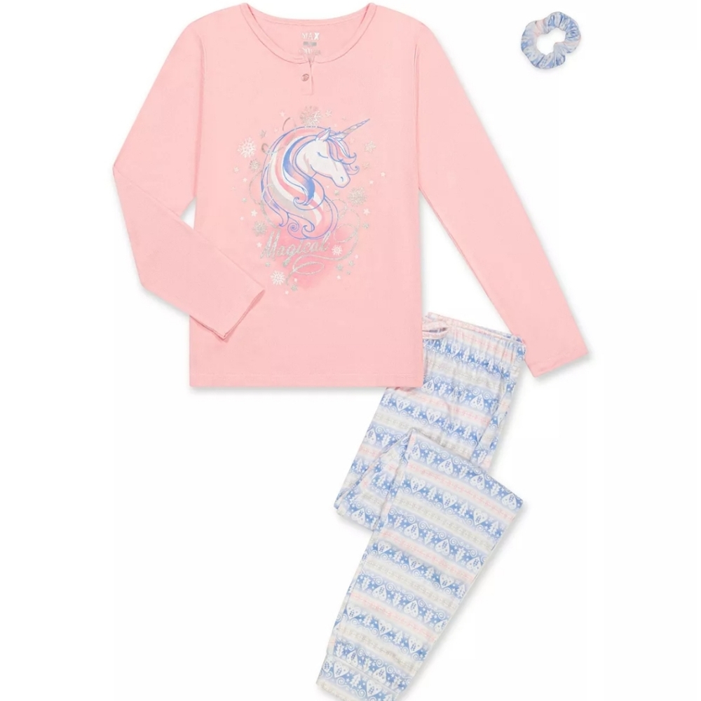 New Girls Unicorn  Sleep Set sz M 7-8